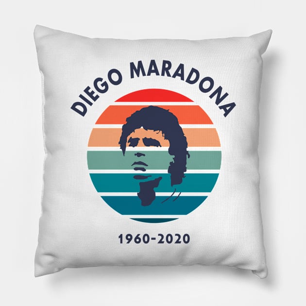 Diego maradona 1960-2020 Pillow by ijahmarfaidah