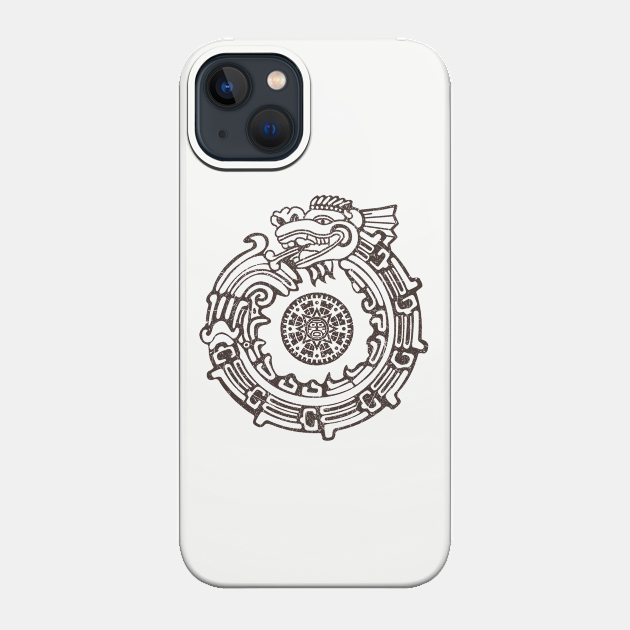 Aztec Sun Dragon - Dragons - Phone Case