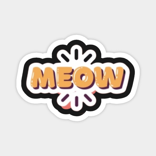 Meow cat Magnet by CharactersFans