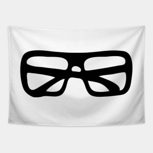 Black Glasses Tapestry