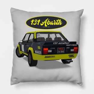 Fiat 131 Abarth Olio Fiat Back Pillow