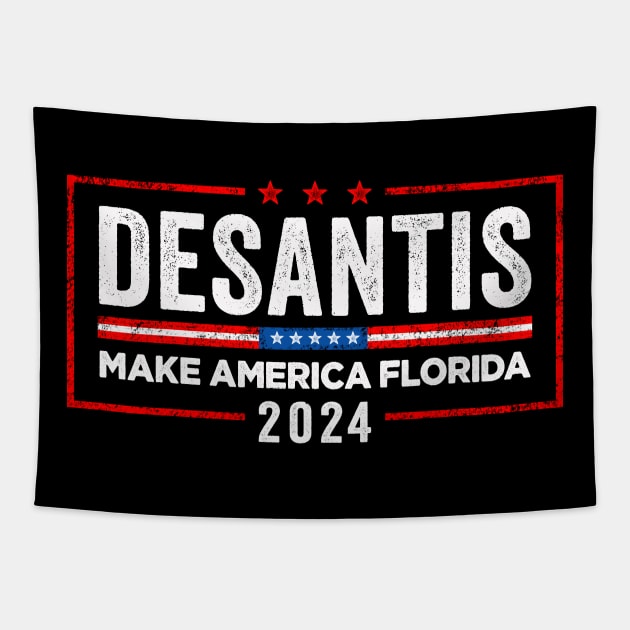 Desantis Make America Florida Tapestry by RichyTor