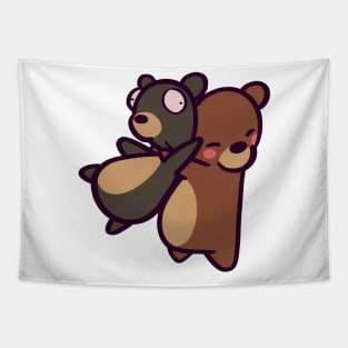 Brown Bear Hug Tapestry