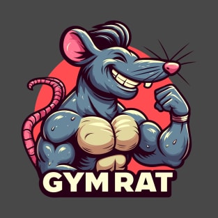 Muscled Gym Rat motivation meme mscot T-Shirt