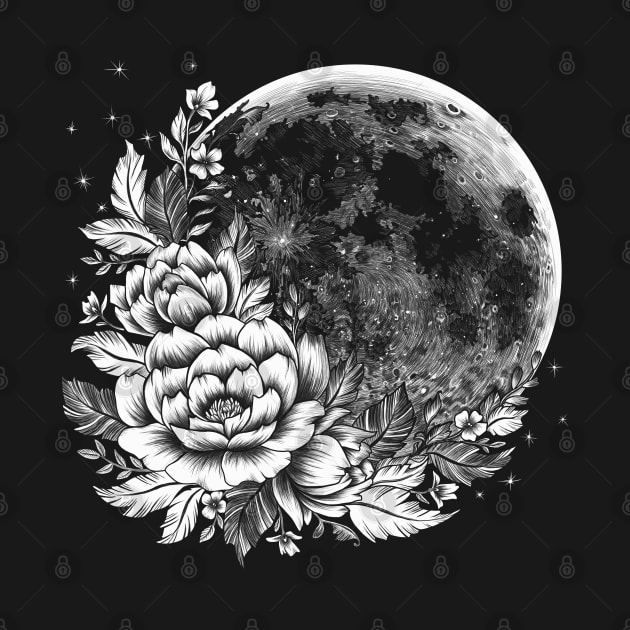 Moon Flower by juliavector
