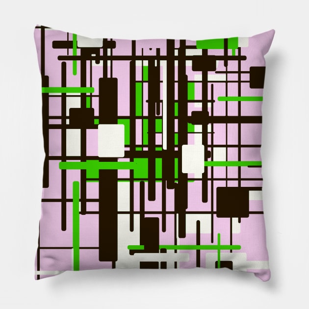 Architecture - Industrial 3D Graphic Skull Pillow by Nikokosmos