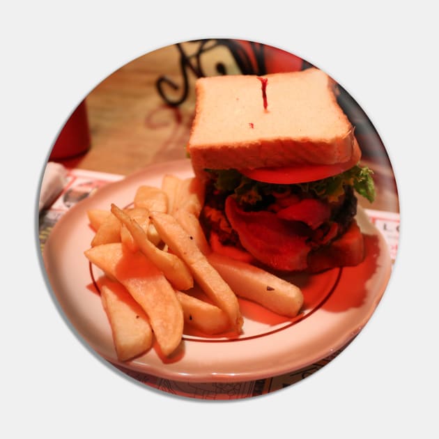 Burger with Fries Pin by Christine aka stine1