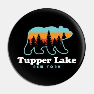 Tupper Lake NY Adirondacks New York Bear Pin