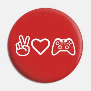 Peace Love Gaming Pin