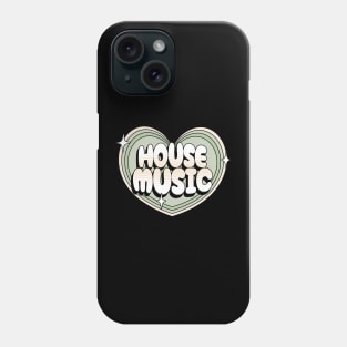 HOUSE MUSIC  - Y2K HEART  (Green) Phone Case