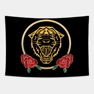 Tiger and Rose Tapestry