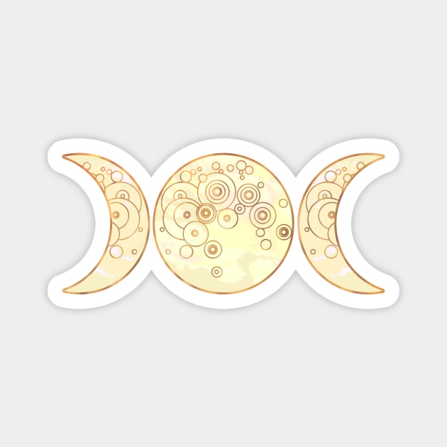 Triple Moon - Golden Magnet by Olooriel