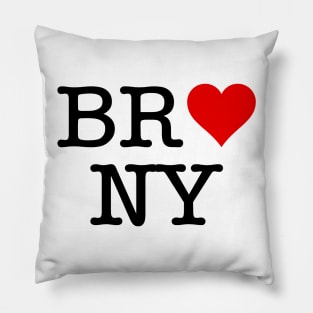 B, R, Heart, N, Y Pillow