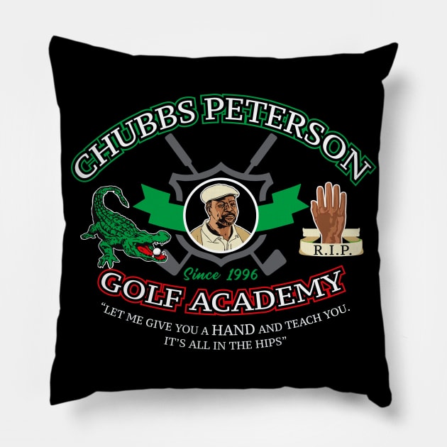 Chubbs Peterson Golf Academy Pillow by Alema Art