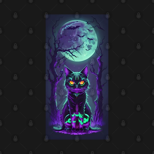 Halloween Cat by Buff Geeks Art