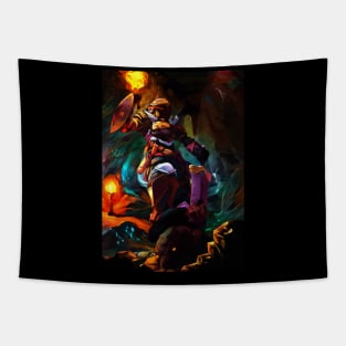 dark cave Tapestry