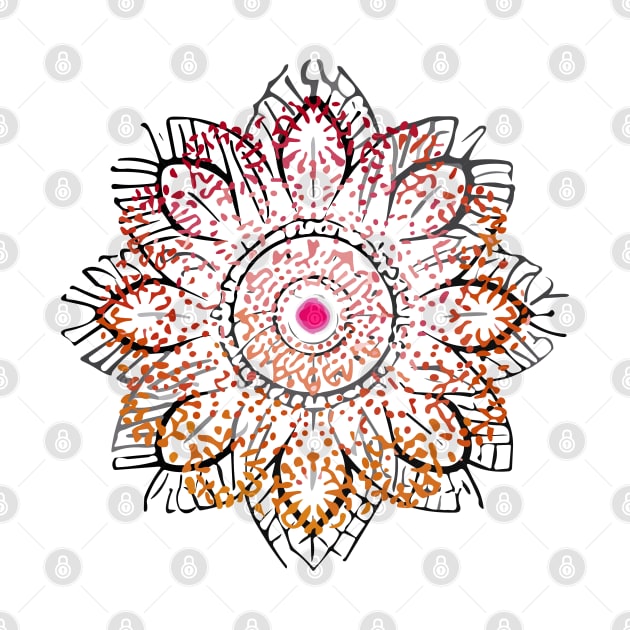 mandala Clamber Paintmandala Skip drawing by Martin Young