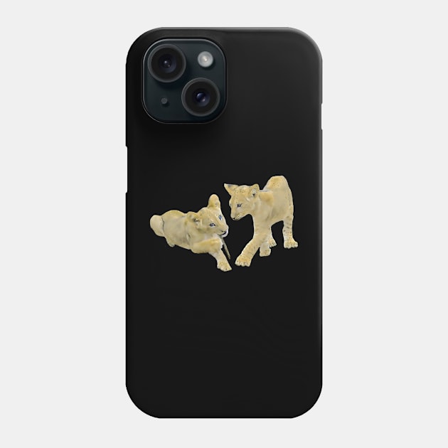 Lion-Babies - Predator - Cat - Big Cat - Africa Phone Case by T-SHIRTS UND MEHR