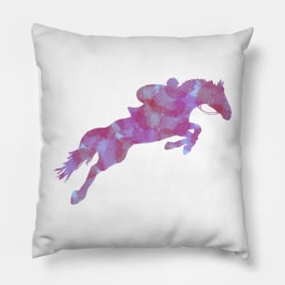 Horse Jumpimg Pillow