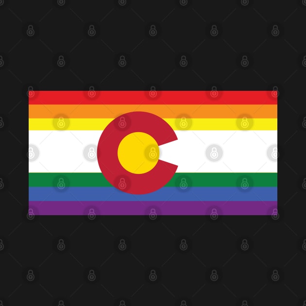 Colorado Gay Pride Rainbow Flag by MichelleBoardman