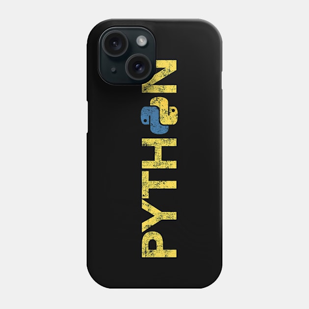 Python Programmer Retro Style Phone Case by vladocar