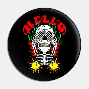 Hello skull Pin