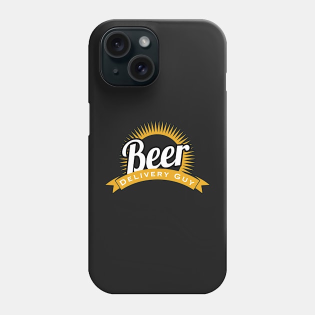 Beer Delivery Guy Funny Logo Phone Case by markz66