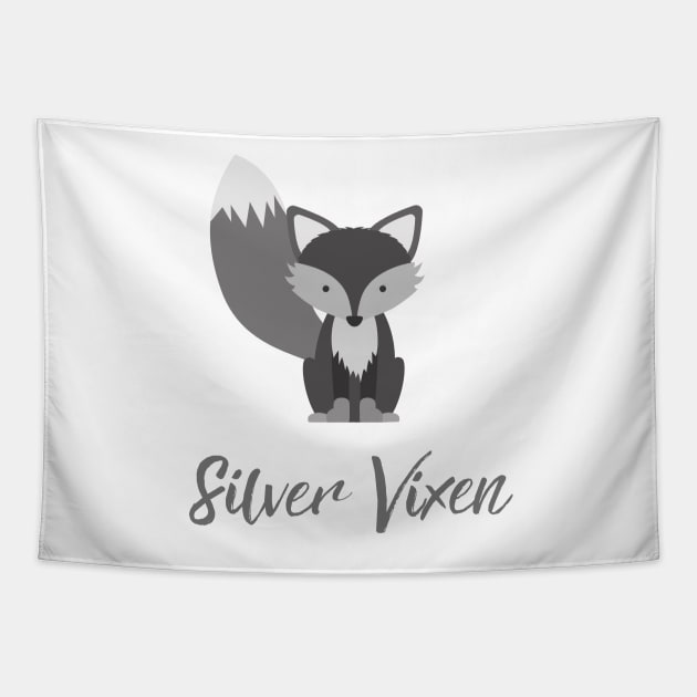 Silver Vixen Tapestry by Tee's Tees