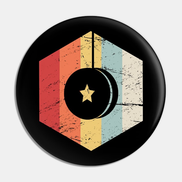 Retro 70s Yo-Yo Icon Pin by Wizardmode