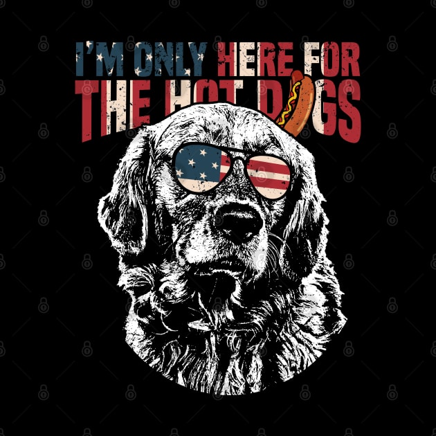 Golden Retriever Shirt Funny 4th of July Pup Tee by Madfido