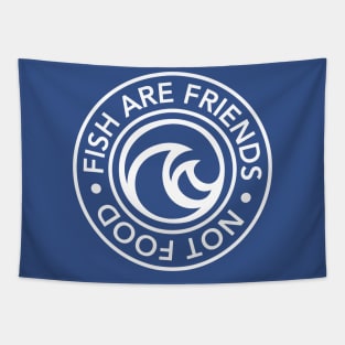 Fish Are Friends Not Food Tapestry