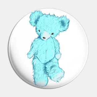 Blue Teddy Bear Pin