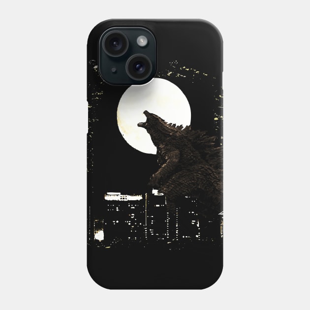 Godzilla T-Shirt Phone Case by Lamink