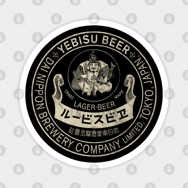 Vintage Yebisu Beer Label Magnet by Buck Tee