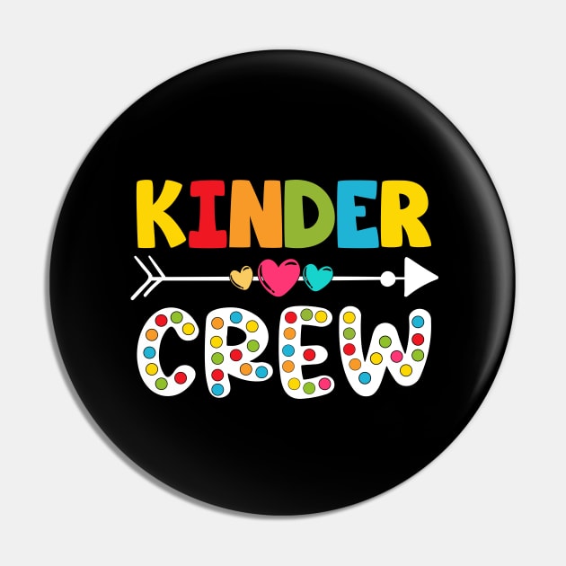 Kindergatren Crew - Kindergarten Teacher Pin by Teesamd