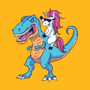 Unicorn T-rex T-Shirt