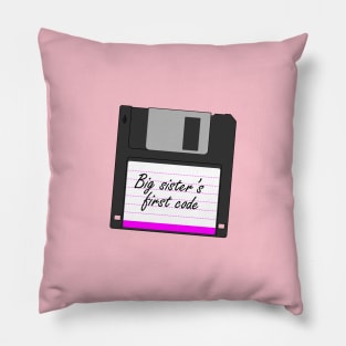 Big Sister's First Code Pillow