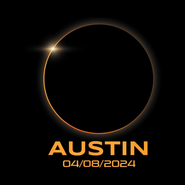 Total Solar Eclipse 2024 Austin Texas Path Of Totality by klei-nhanss