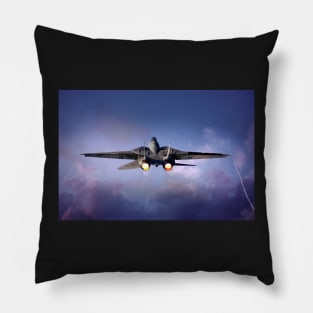 Tomcat Takes Flight Pillow