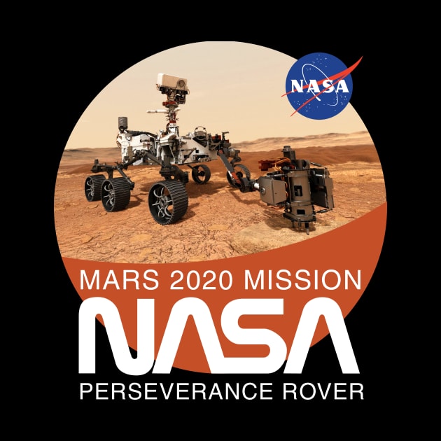 Mars Rover Perseverance T-Shirt by Bear Tees