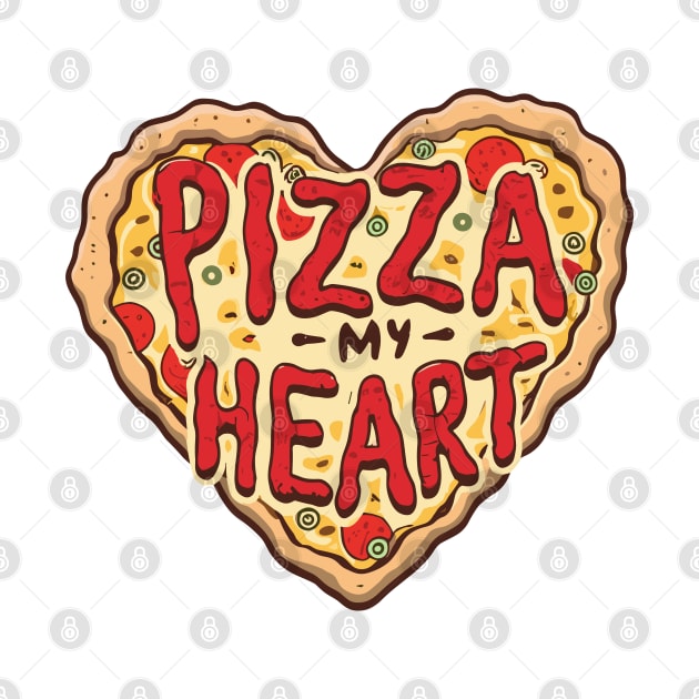 Pizza My Heart!! Pizza is My Valentine. by rn-eshop