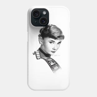 Hollywood stars: Audrey Hepburn Phone Case