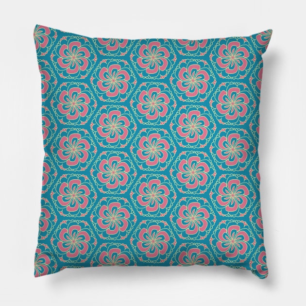 Blue Hawaiian Sunsets Pillow by AmyMinori