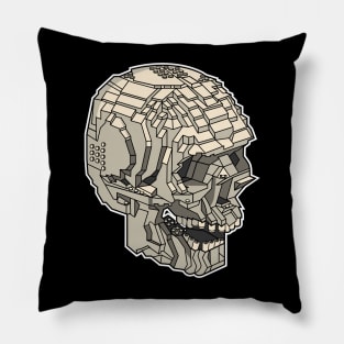 Brick Skull Pillow
