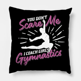 Funny Girls Gymnastic Coach Coaching Gift Pillow