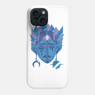 Mountain Blue African Mask No 12 Phone Case