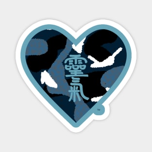 Reiki Love, Blue Water Camo Magnet