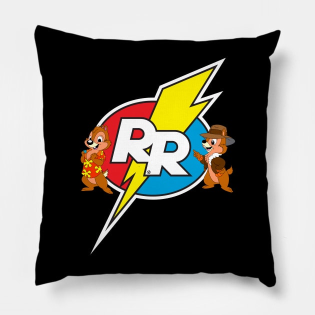 Chip and Dale Rescue Rangers Pillow by Turnbill Truth Designs