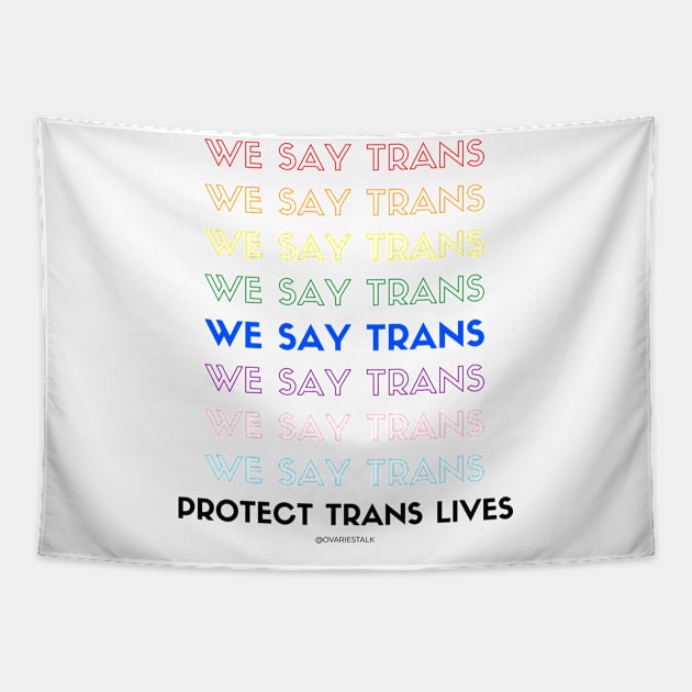 We say Trans! Tapestry by The Queer Family Podcast