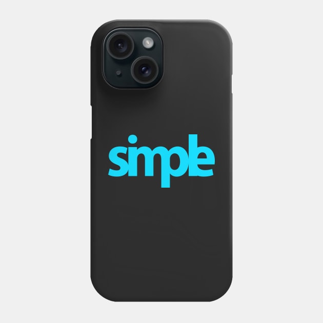 Simple (blue) Phone Case by FattoAMano